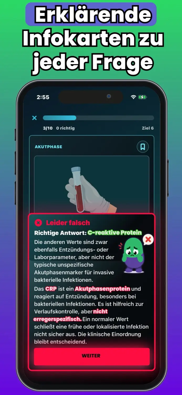 Erklärende Infokarte in Medizingo